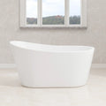 Vasca da bagno freestanding in acrilico bianco