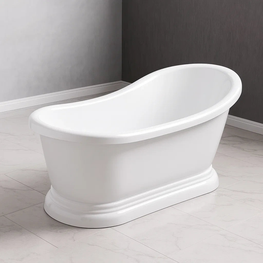 Vasca da Bagno Freestanding Acrilico Lucida Bianca