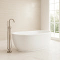 Vasca da bagno freestanding ovale in acrilico bianco