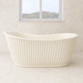 Vasca da bagno freestanding in resina bianca