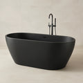 Vasca da bagno freestanding in resina nera