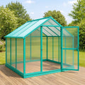 Serra da giardino in alluminio e policarbonato 250x190x195 cm Verde
