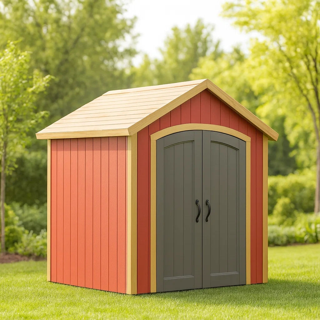Capanno da Giardino in Legno con Porta Doppia