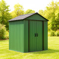 Capanno da Giardino in Metallo Verde 213x127x188cm