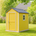 Capanno da Giardino in Legno Giallo con Tetto in Metallo