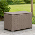 Panca Contenitore in Rattan Sintetico Grigio