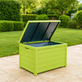 Baule da Giardino in Plastica Verde 120x58x50 cm