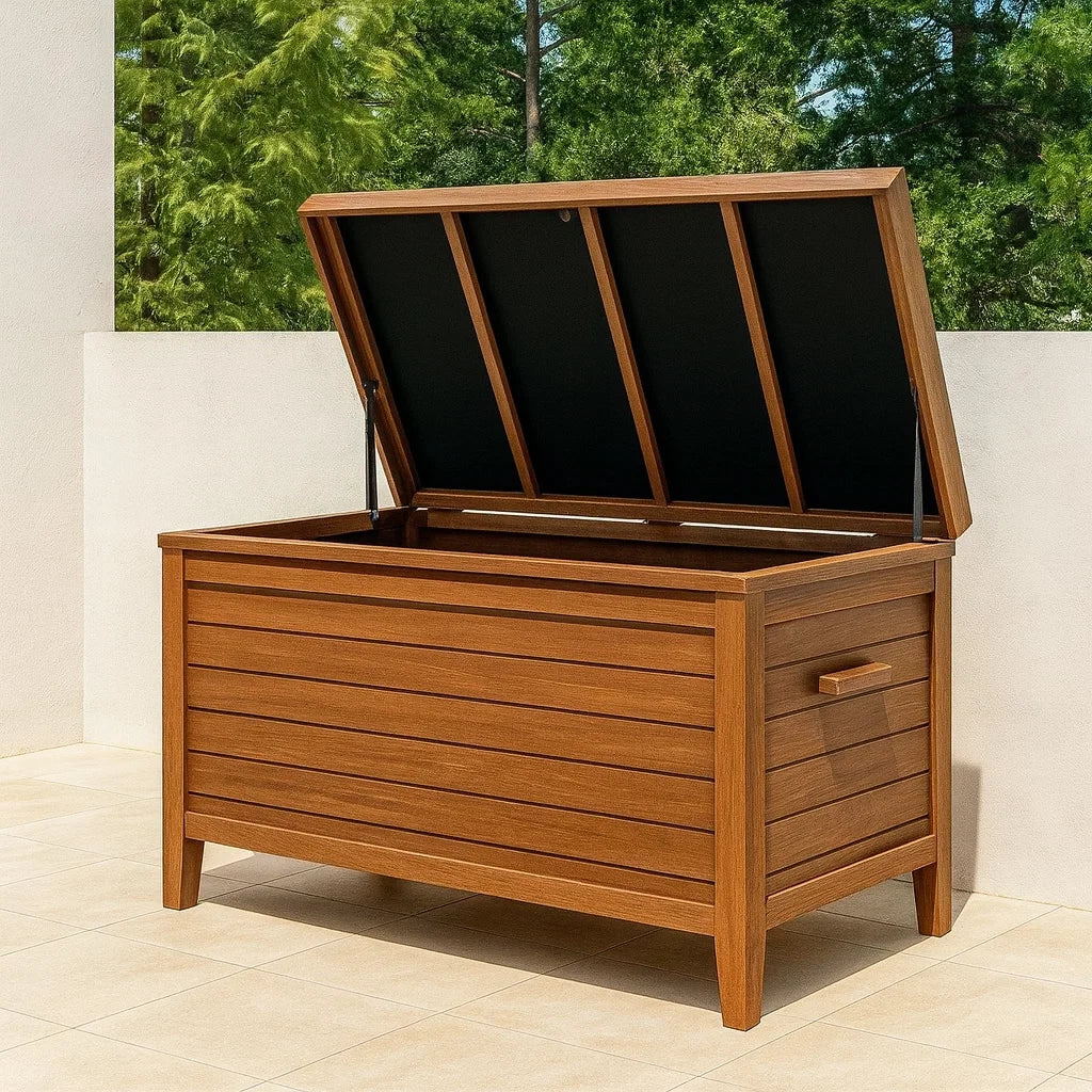 Baule da Giardino in Teak Marrone